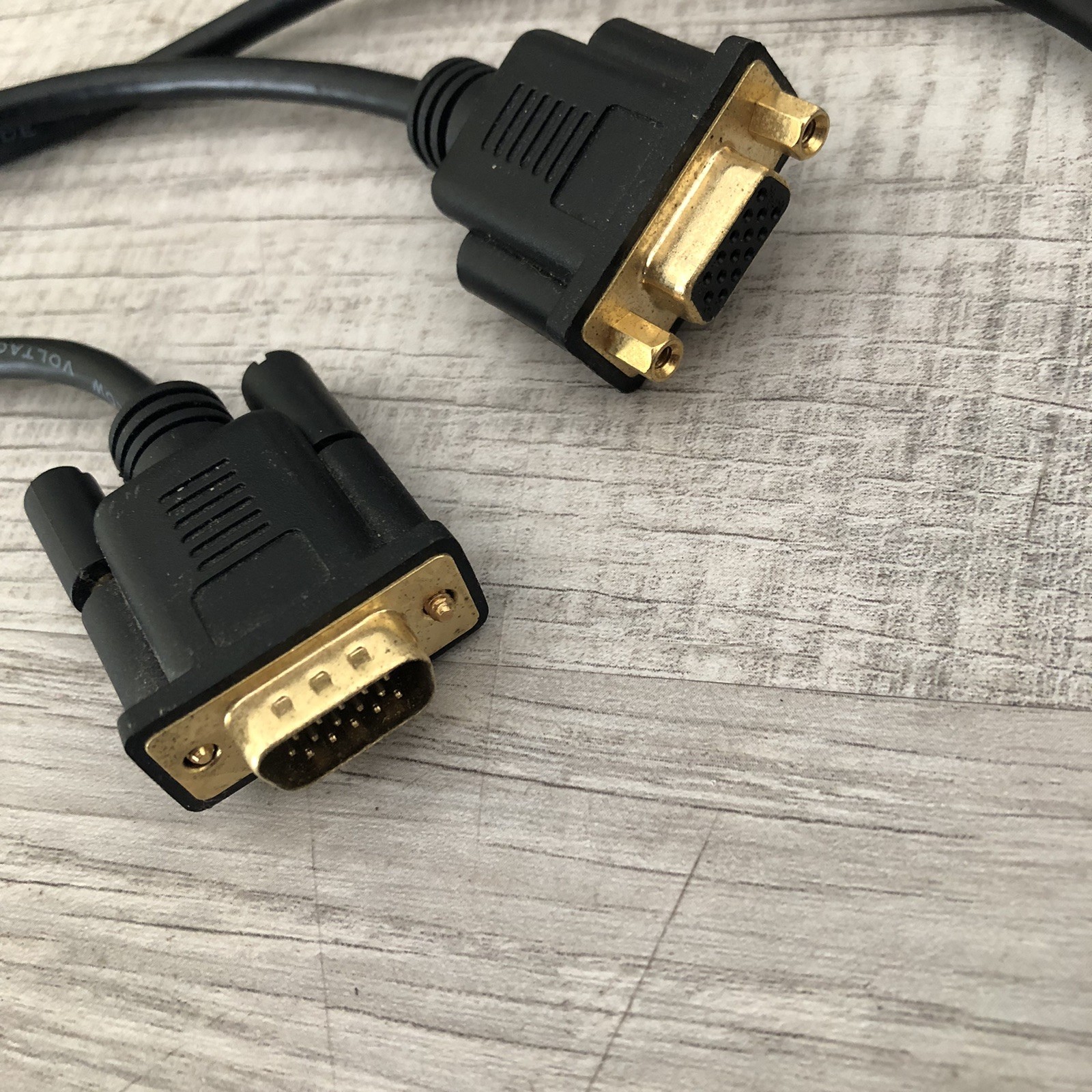 Super VGA (SVGA) M/F Monitor Cable (Gold Plated), 6ft, NOS
