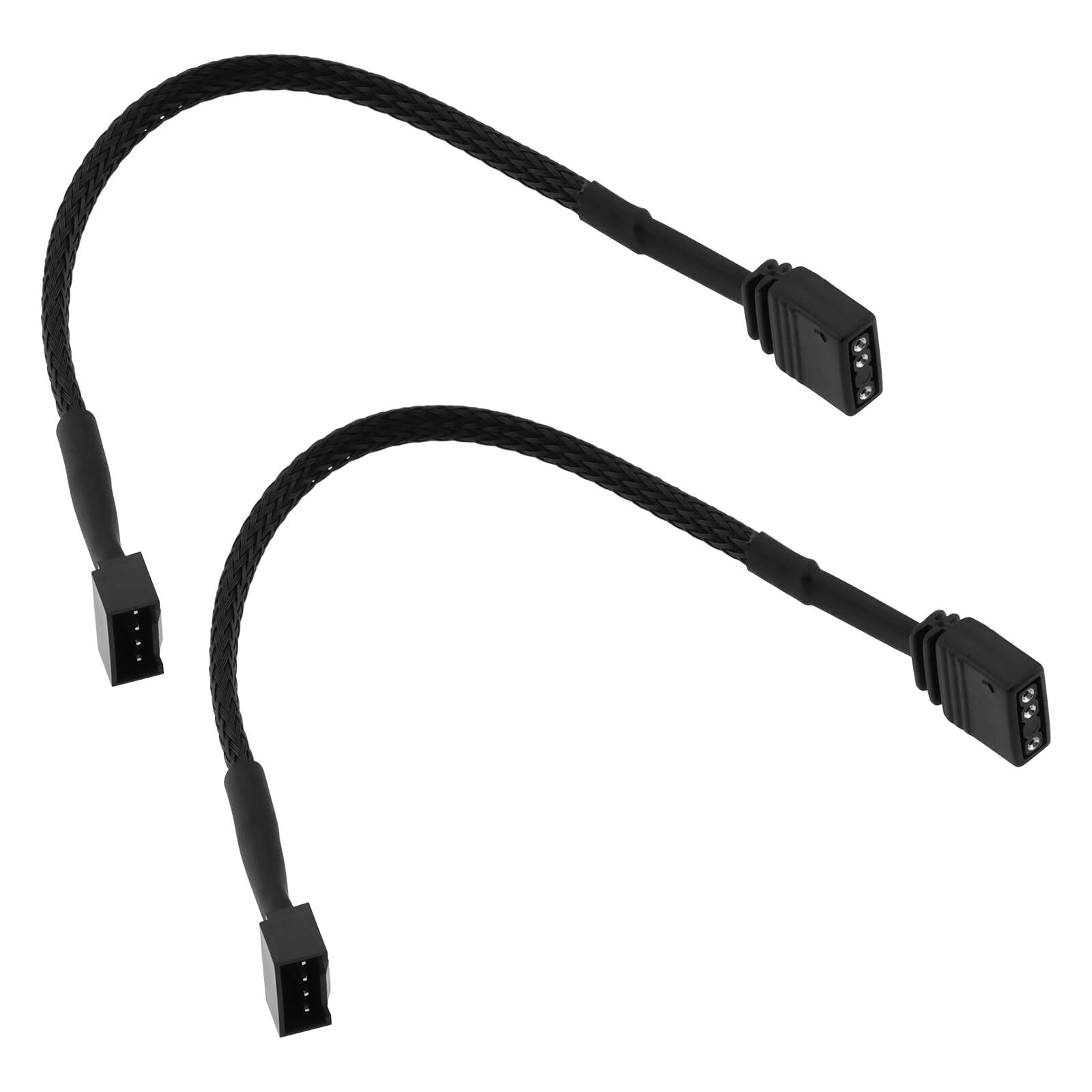 2Pcs Motherboard Standard ARGB 3-Pin 5V to RGB 4-Pin Fan Adapter 16.5cm Cable...