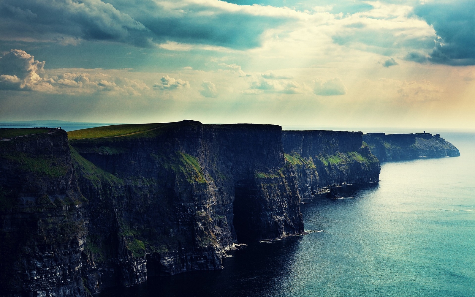 Landscape cliff cliffs of moher ireland Custom Gaming Mat Desk
