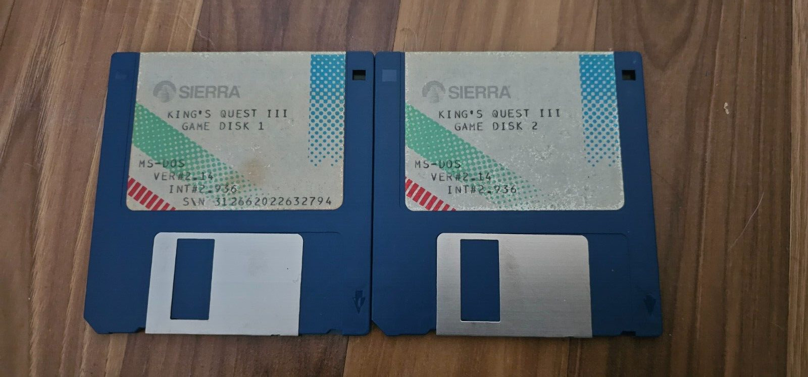 Vintage Sierra KING'S QUEST III  3.5" Floppy Disk MS-DOS Game V2.14