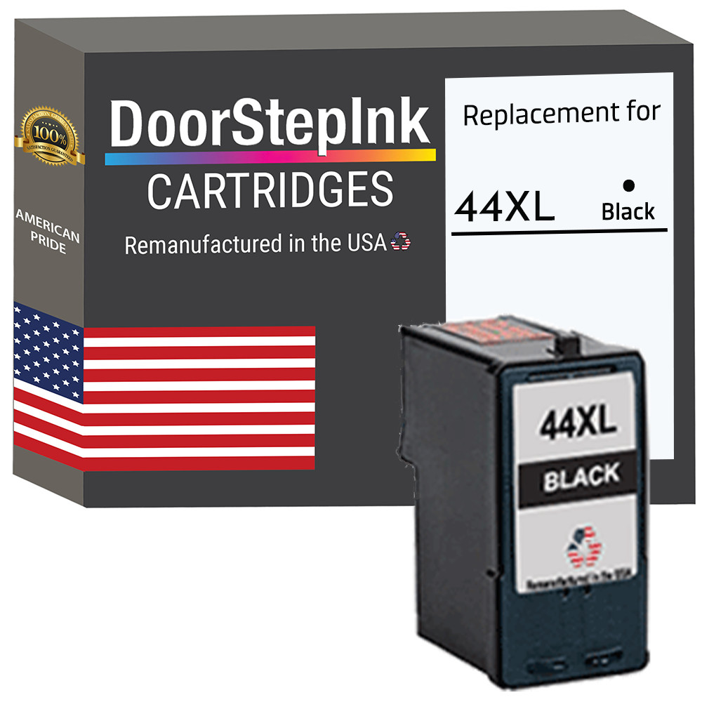 DoorStepInk Compatible Ink Cartridges for Lexmark 44XL Black-USA