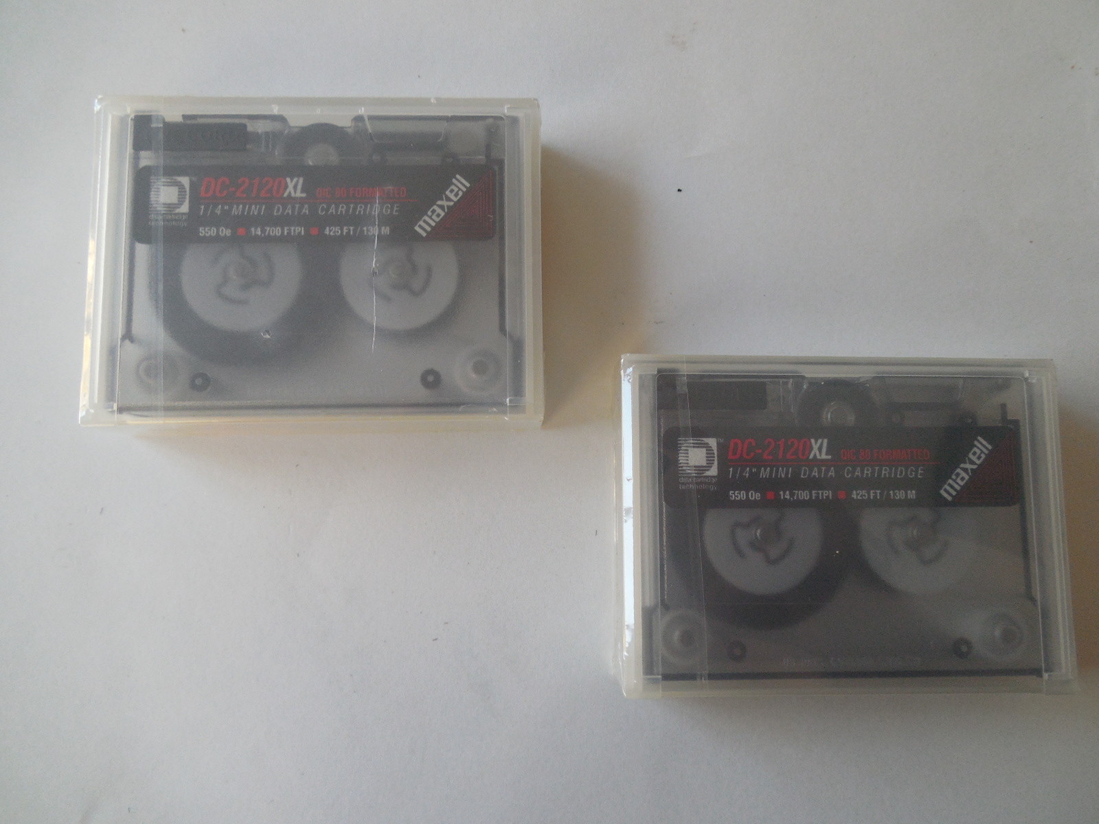 Two (2x) 2 pcs. NEW Maxell DC 2120 XL In Factory Shrink Wrap