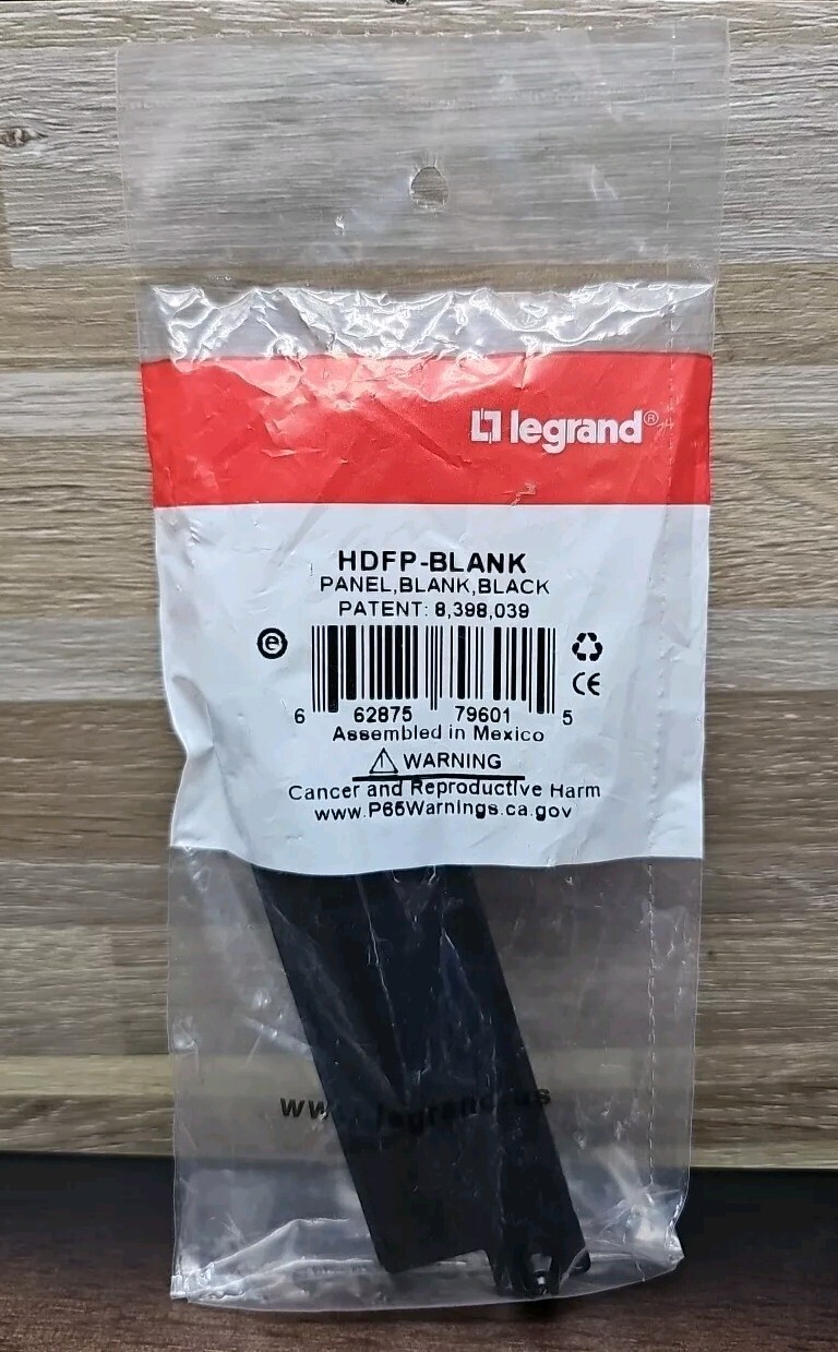 LEGRAND HDFP-BLANK Ortronics Panel Blank HD 1U Black 