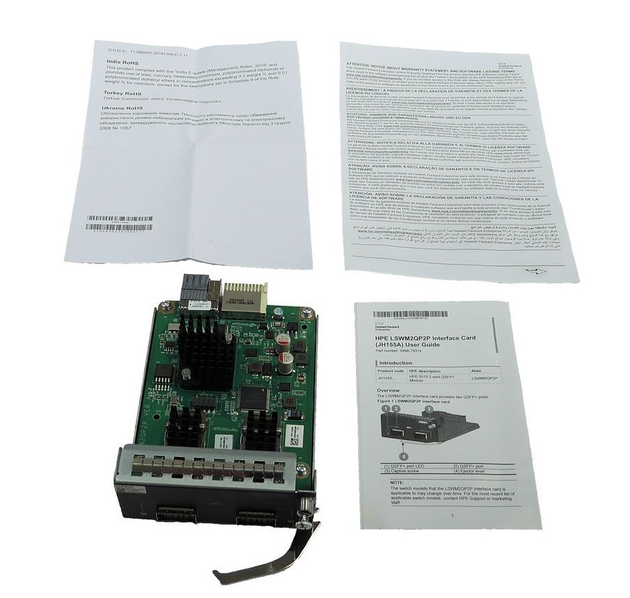 HP JH155A HPE Enterprise 5510 2port QSFP Module/HP18PF0 used ex++ con from Japan