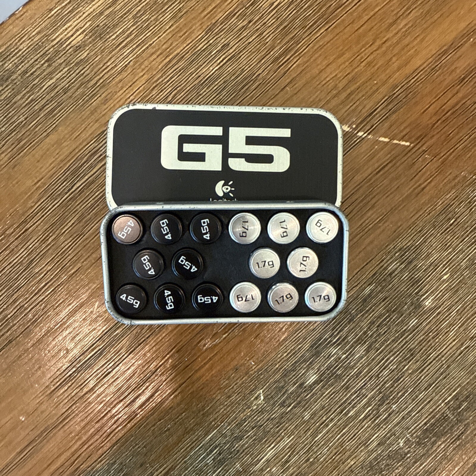 Full Case - Logitech G5 Gaming Mouse 1.7g + 4.5g Weights 8 Of Each