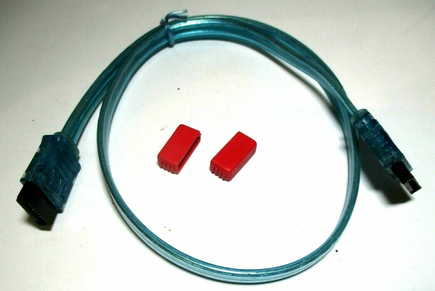 Blue FlexiGlow Serial ATA Cable UV Reactive 50cm.