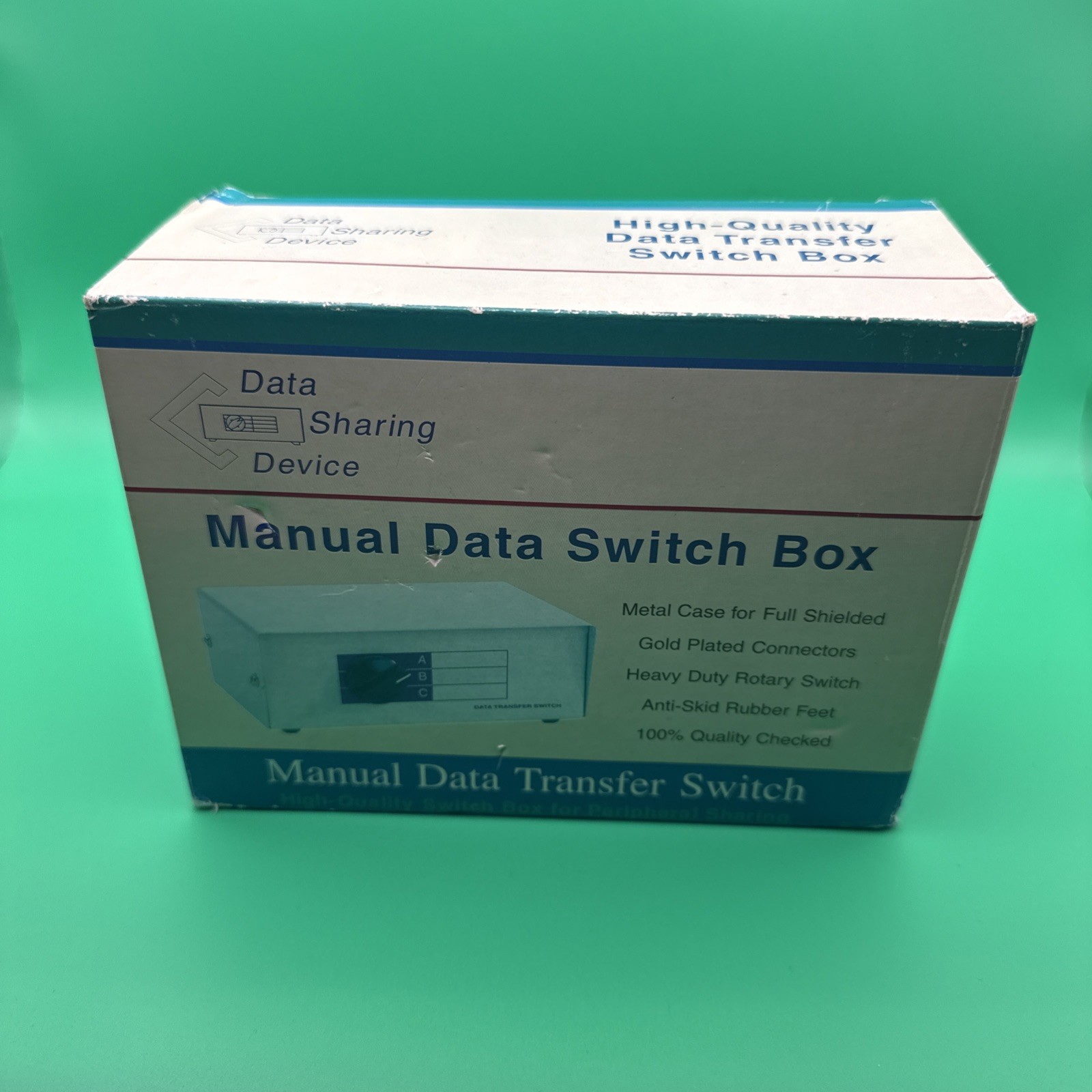 Manual Data Switch Box--DW-9ABCD new open box