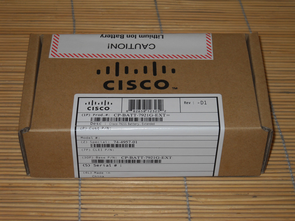 New Cisco CP-BATT-7921G-EXT Phone Extended Battery for CP-7921G-E-K9 New Sealed