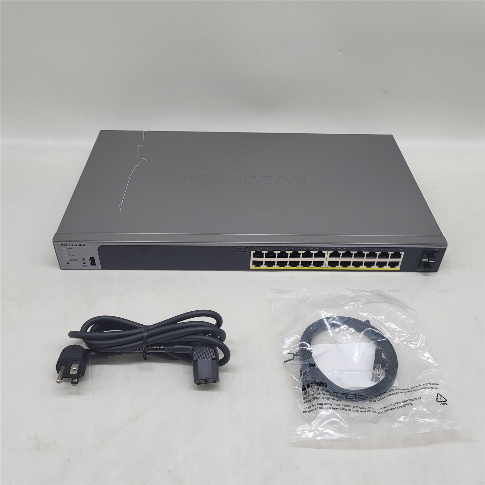 NETGEAR 26-Port PoE Gigabit Ethernet Smart Switch (GS724TP)