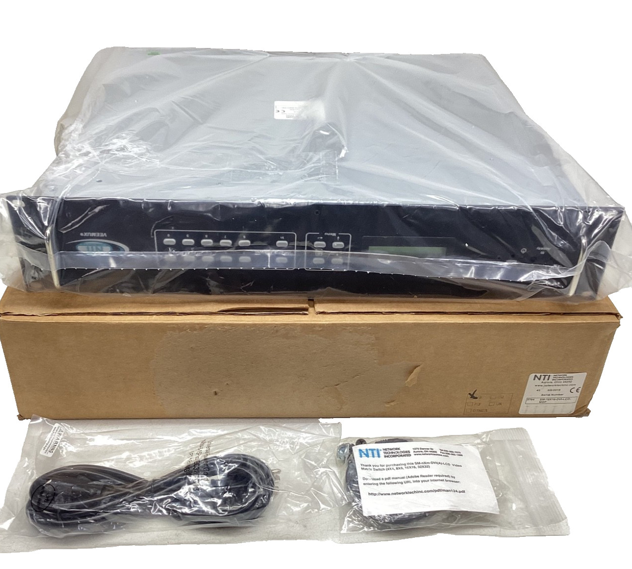 NTI VEEMUX SM-16X16-DVI-LCD -MDP Video Matrix Switch -  NEW - Open Box GUARANTEE