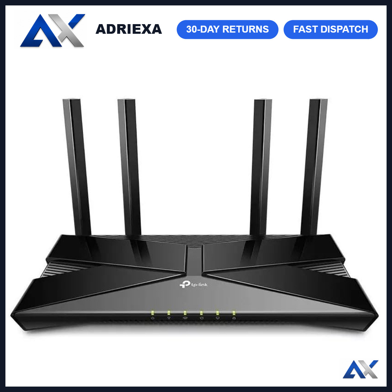 WiFi 6 Dual-Band Router, Up to 1.45 Gbps Speeds, Renewed, High-Speed Internet