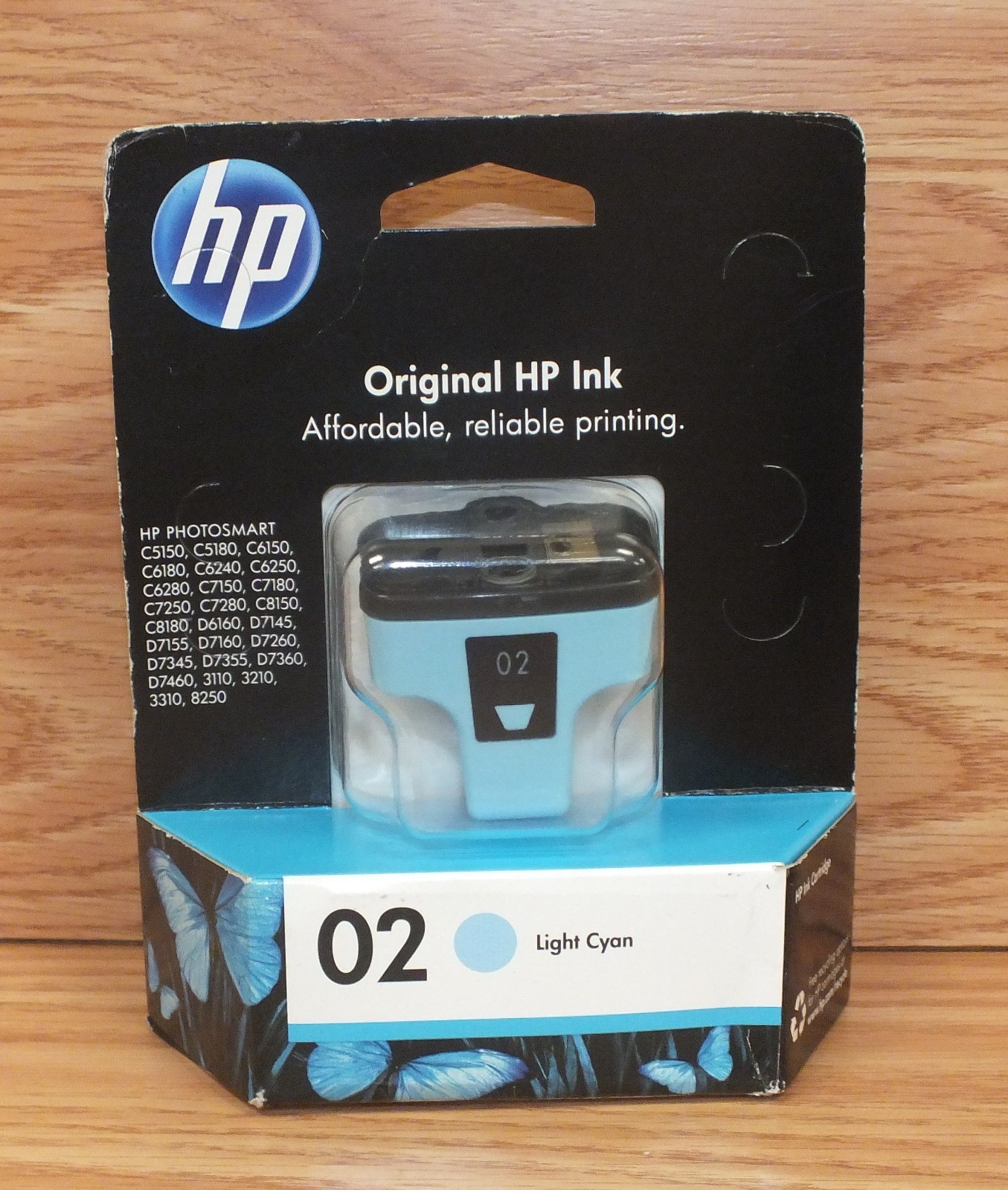 Genuine HP (02) Light Cyan Photo Smart Ink Cartridge Sealed in Package *EXPIRED*
