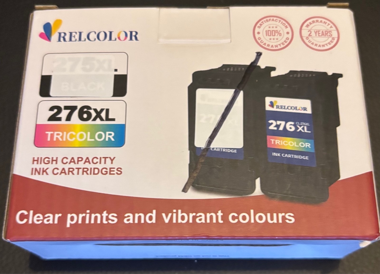 Relcolor 276XL Ink Cartridge Replacement New/Unopened Sealed
