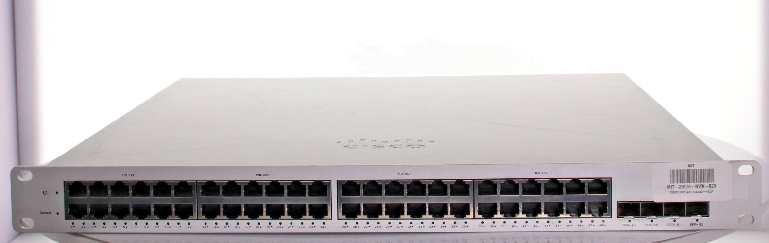 Cisco Meraki MS320-48LP Gigabit PoE+ Switch with SFP+ Ports MS320-48LP