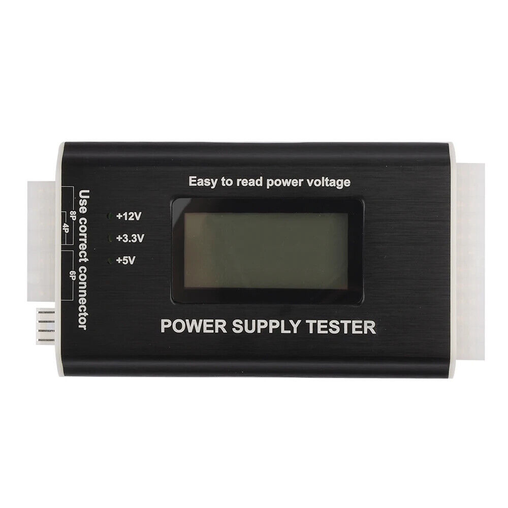 Digital LCD Display PC 20/24 Pin LCD Power Supply Tester Check Power Measuring