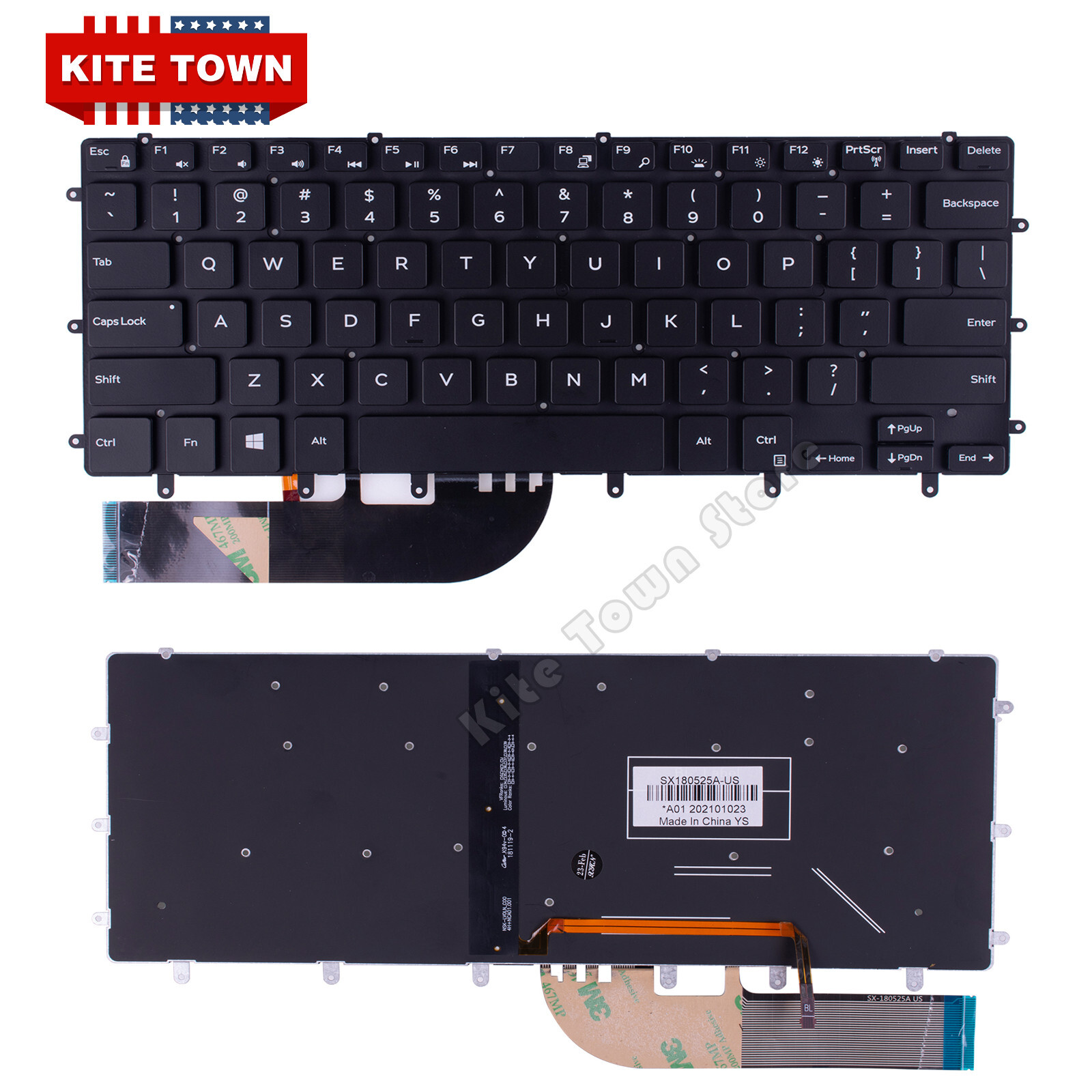 US Keyboard Backlit for Dell XPS 15 9550 9560 9570 Precision 5510 5520 5530 5540