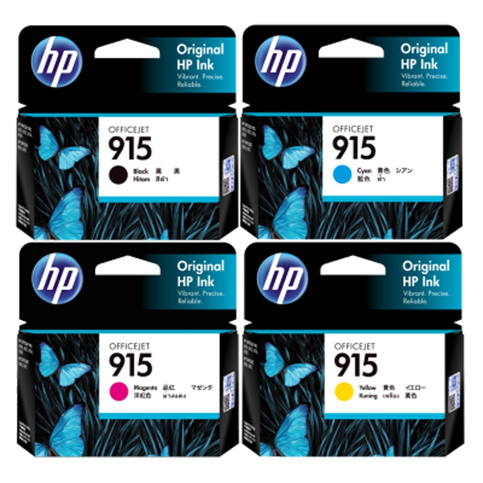 AU GENUINE Original HP 915 4 Colours Value Pack Ink Cartridge Toner Officejet