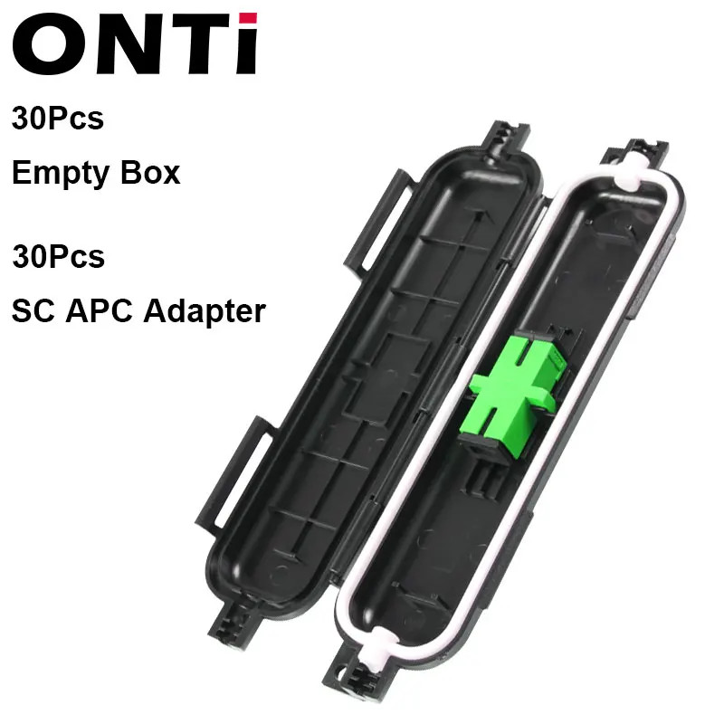 ONTi 10pc FTTH Fiber Optic Protection Box SC Adapter Waterproof Cable Junction