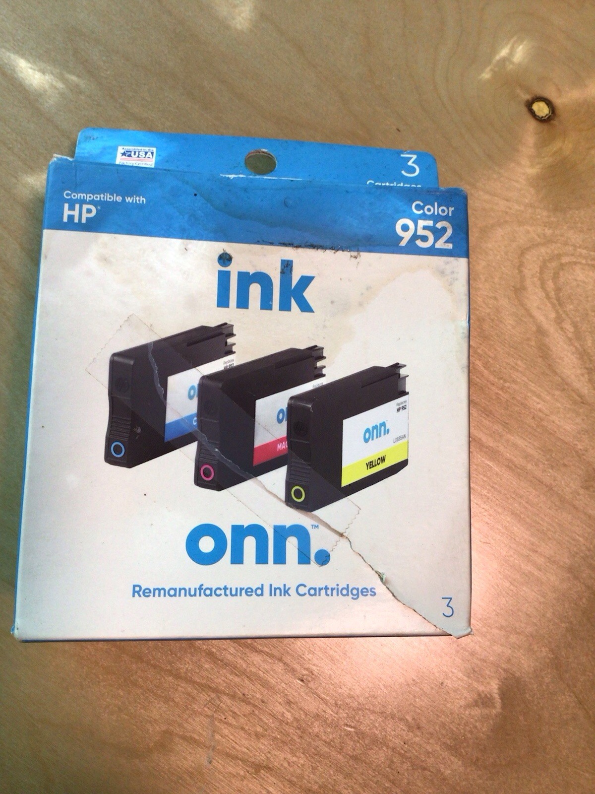 NEW SEALED* ONN 952 Color Ink Set Ink Cartridges HP OfficeJet Pro