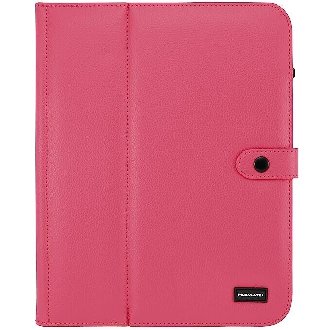 Filemate ECO Faux Leather Case for iPad and 10-Inch Tablets  Magenta