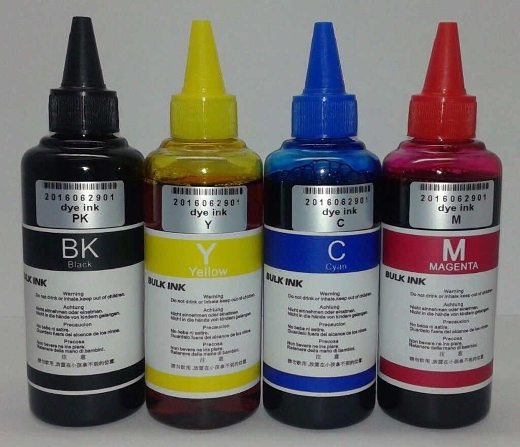 4 x 100ml refill ink for Epson 252 T252 XL WF-7710 WF-7720 WF-7110 WF-7610 7620