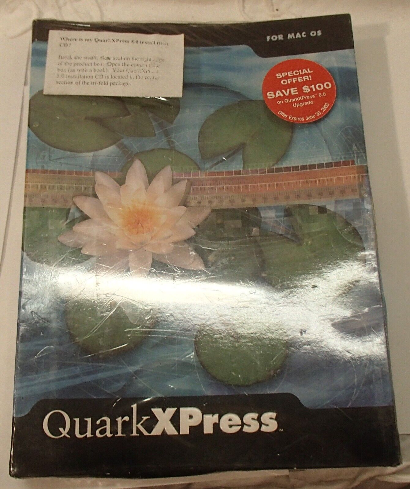 QuarkXPress 5.0 Software Disc For Mac OS Sealed