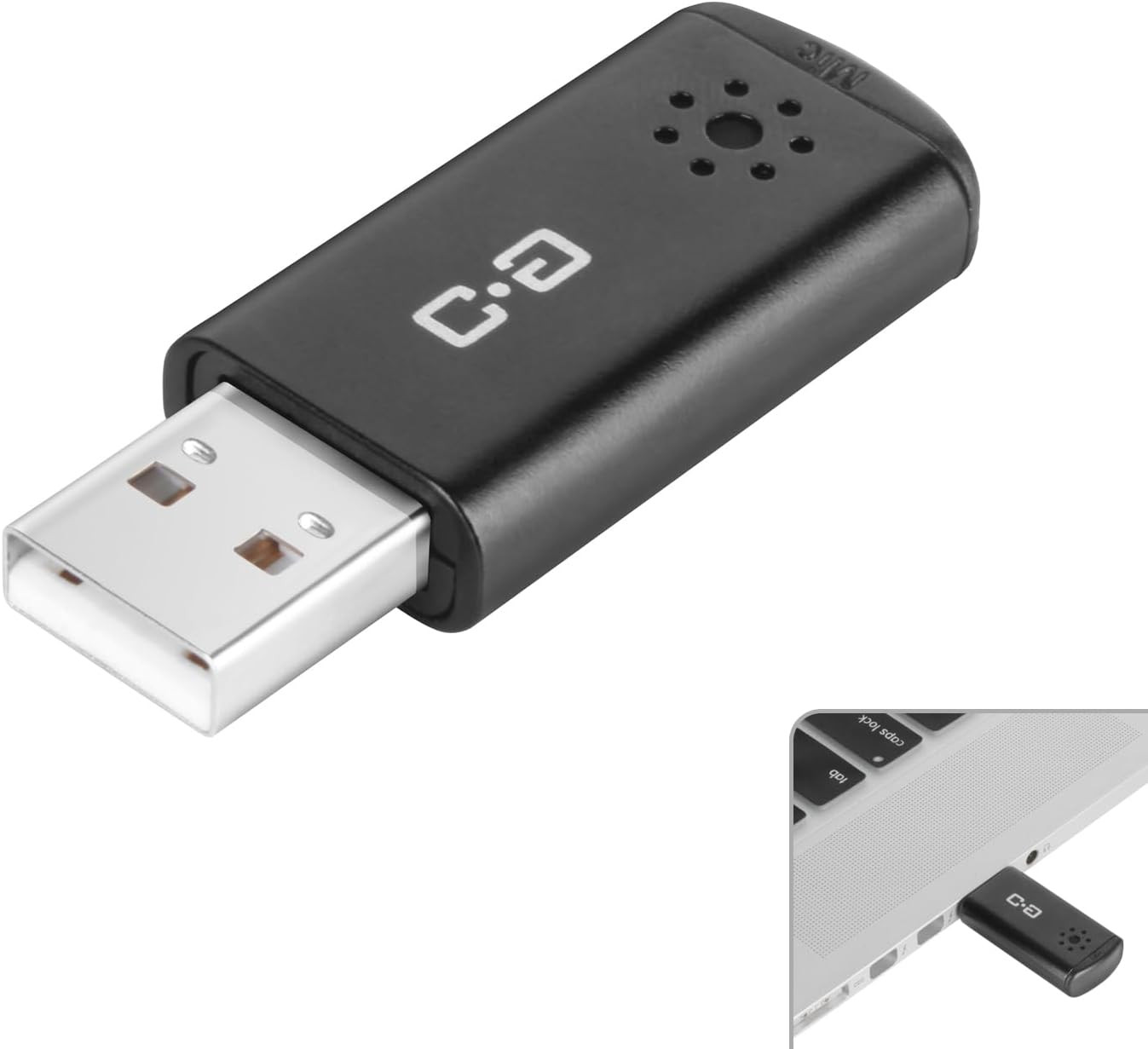 Mini USB Microphone for Laptop & Desktop, Plug-And-Play