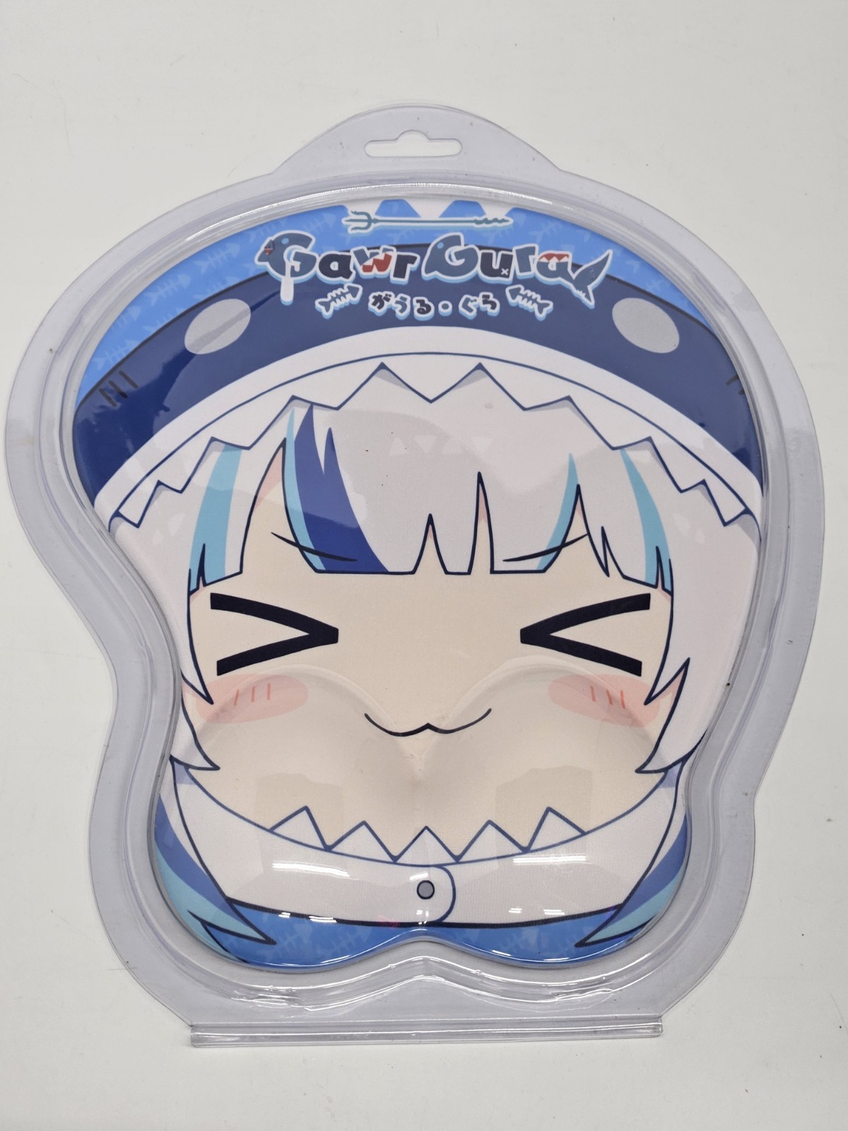 Hololive /Gawr Gura Birthday 2021 Commemorative Cheeks Mouse Pad Unused Unopened