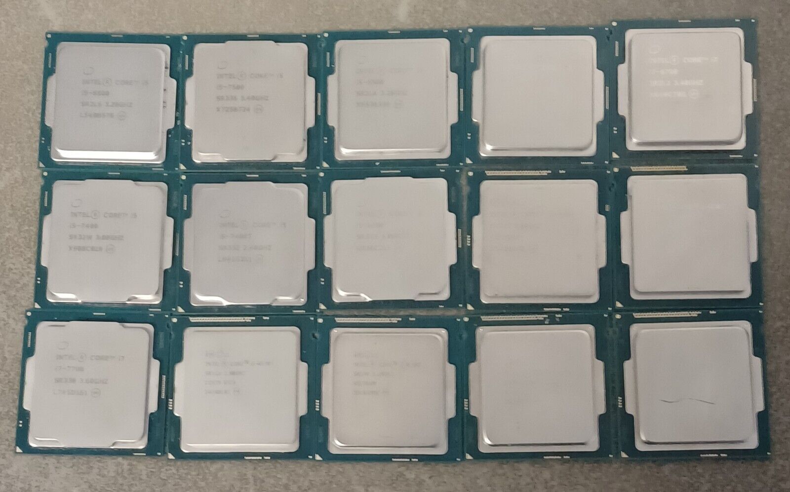 Lot Of (15) Desktop Pc Intel Core i7/i5/i3 CPU\'s (Used)