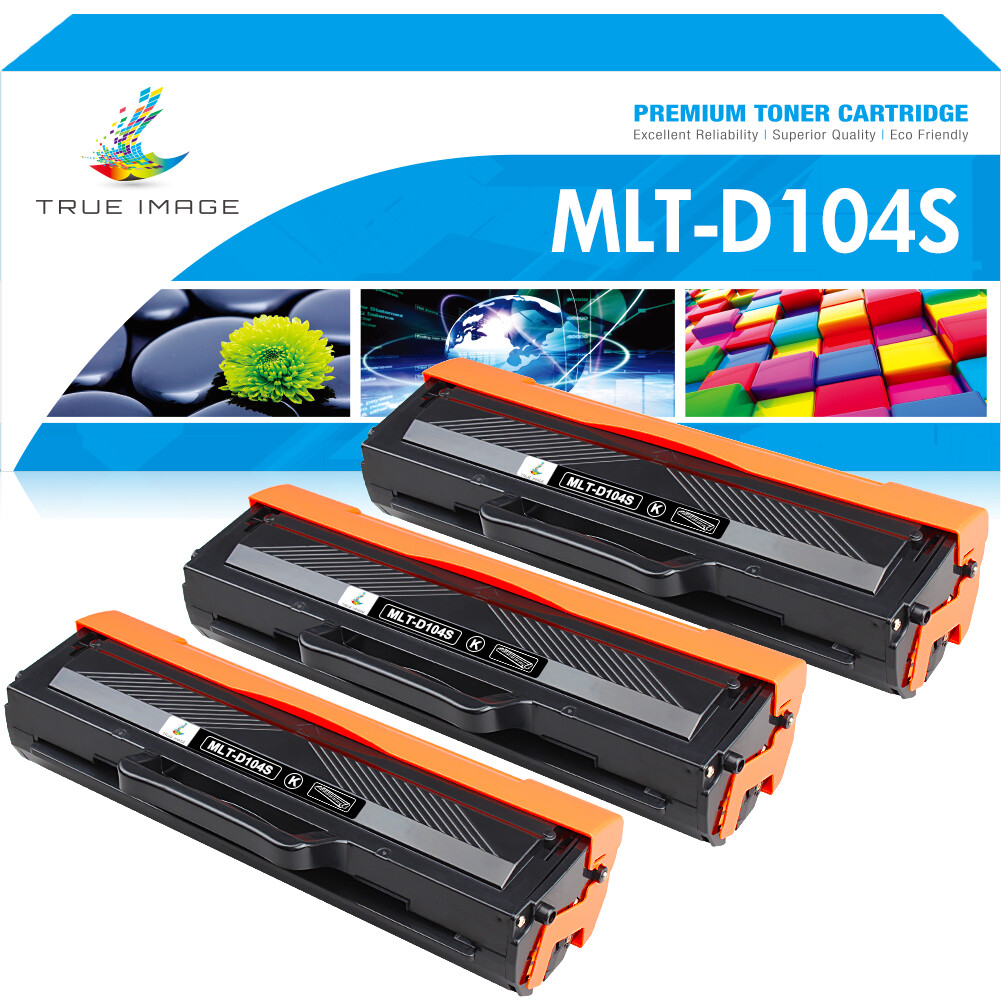 3 Pack MLT-D104S Toner Cartridge Compatible with Samsung ML-1865w