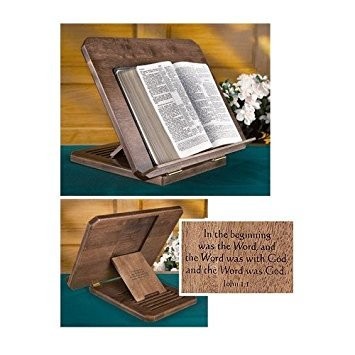 Christian Brands LS908-5933 Bible Stand Silk-screened Verse