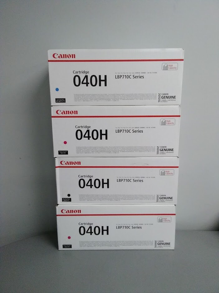 Canon 040H Set Original Canon Laser Toner Cartridges Black, Cyan, Magenta,Yellow