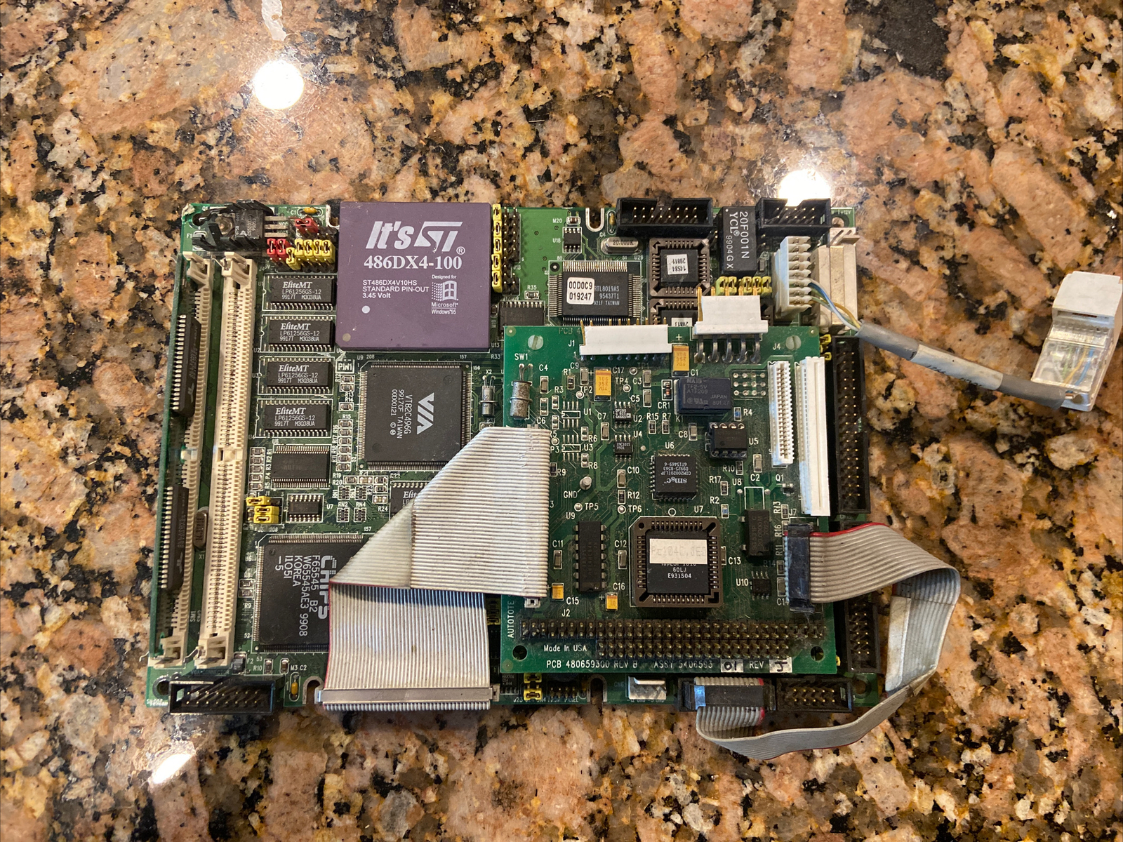 Advantech PCM-4862 REV A3-01-2 CPU Board (UNTESTED FOR PARTS)