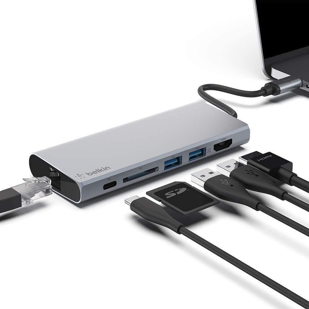 Belkin Hub Docking Station LAN / USB-C 60W / 4K HDMI Output / SD Card / USB-A PD