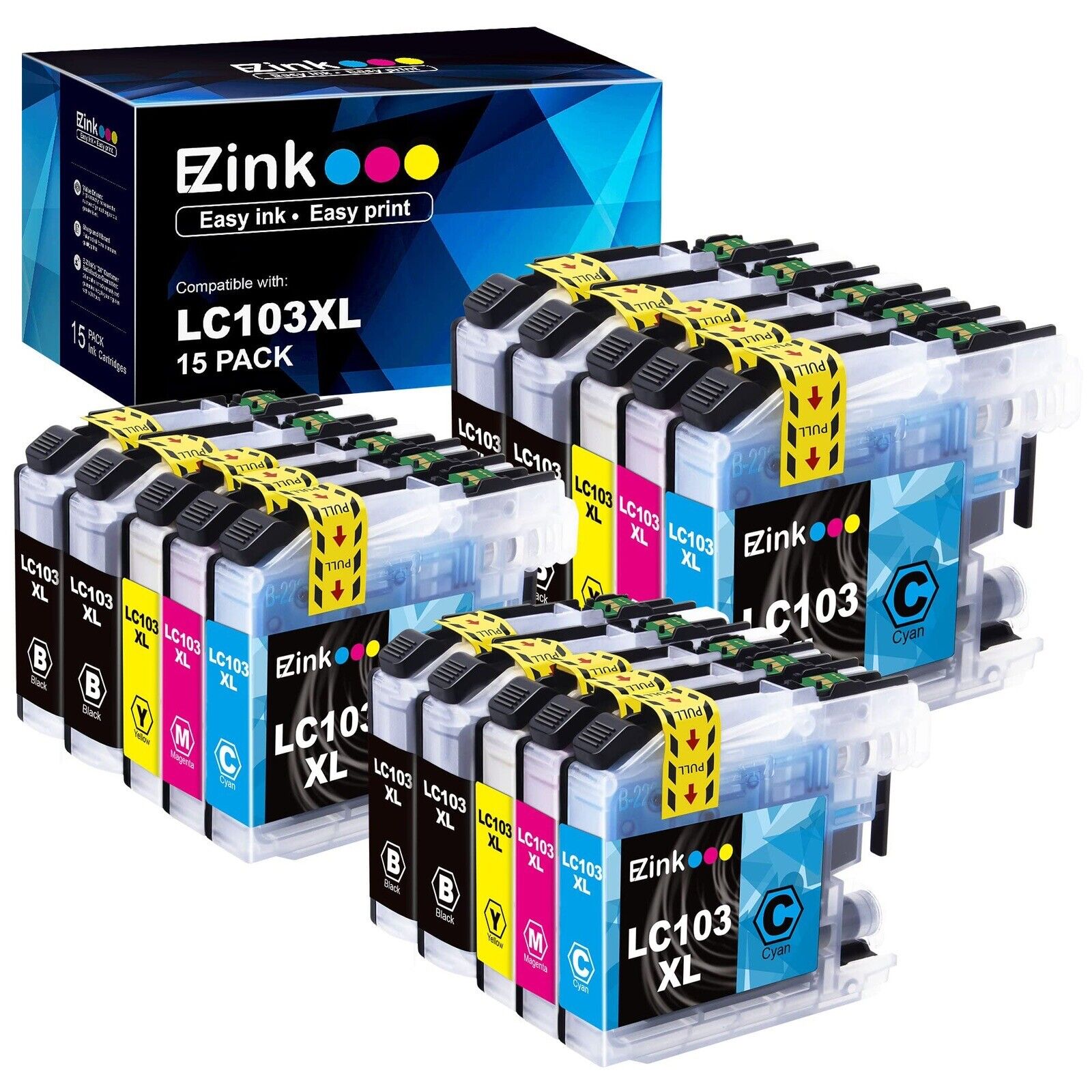 Ezink Ink Cartridges LC103 XL 15 Pack Brand New.