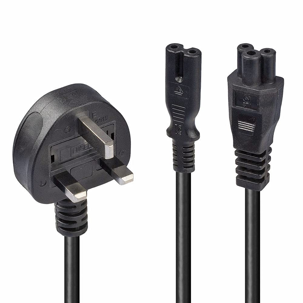 LINDY 30427 IEC 2.5 m Splitter Cable 3 Pin Plug to IEC C5 and C7 "Y" Splitter le