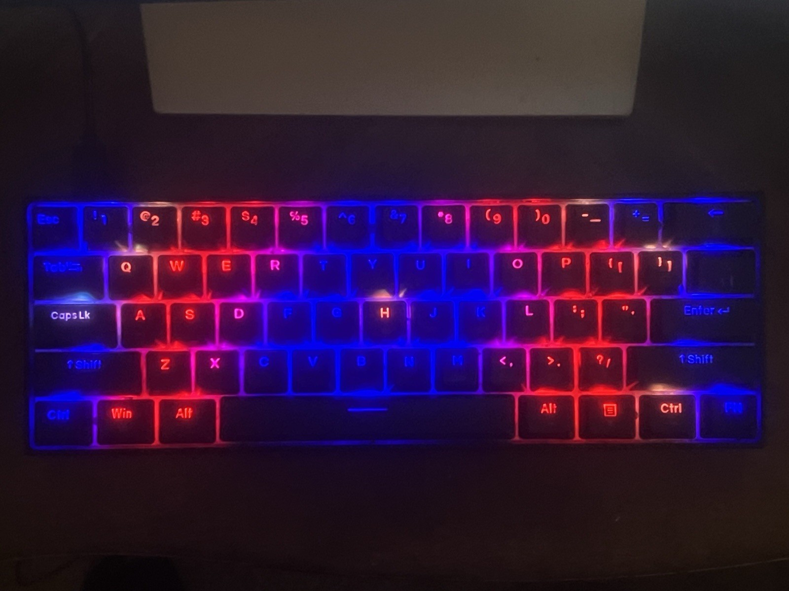 DIERYA 60 Mechanical Keyboard, DK61se Wired Gaming Keyboard with Blue Switche...