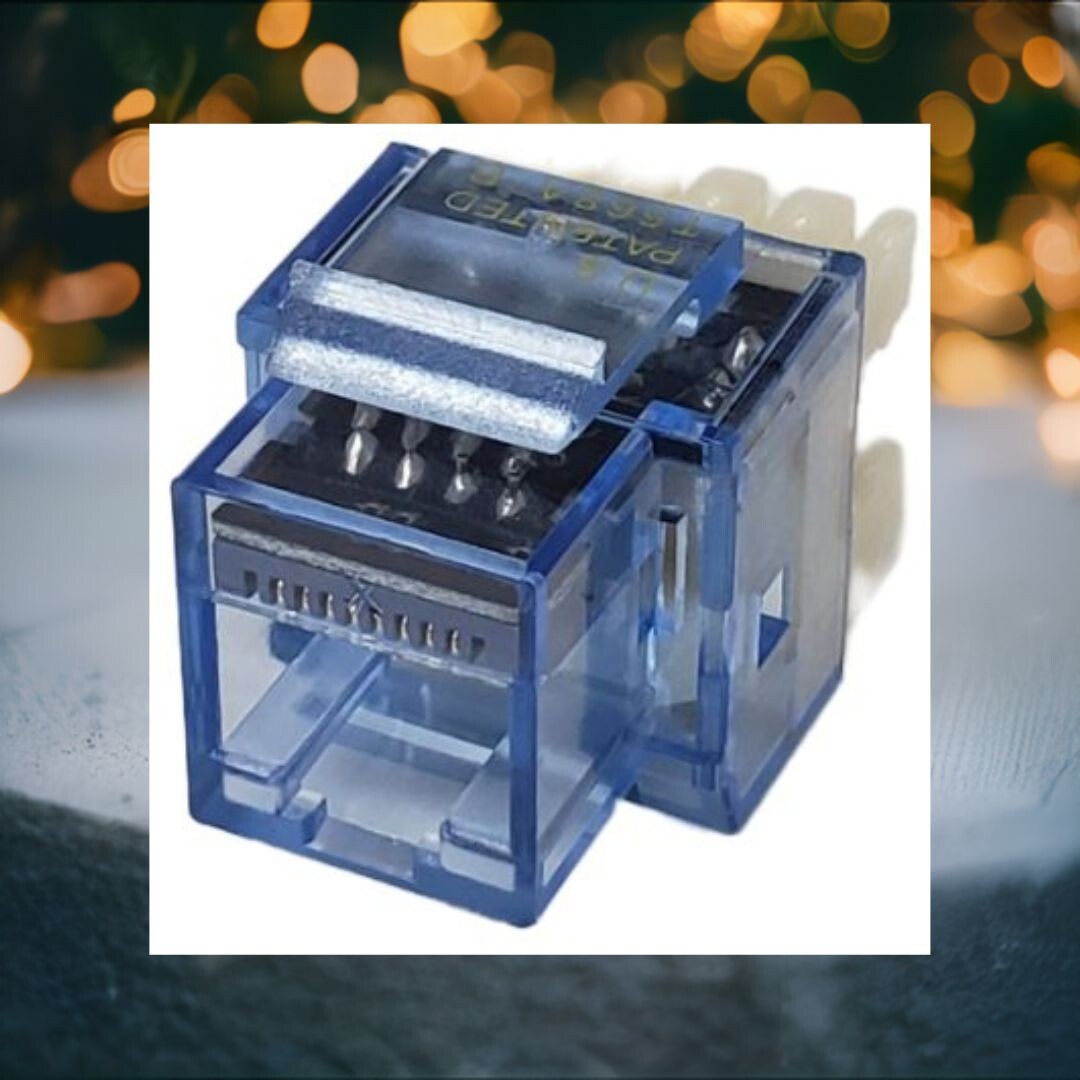 $1.25@ FREE Punch Tool- Ethernet C5e Crystal RJ45 Keystone Jack 180° (25p/bag)