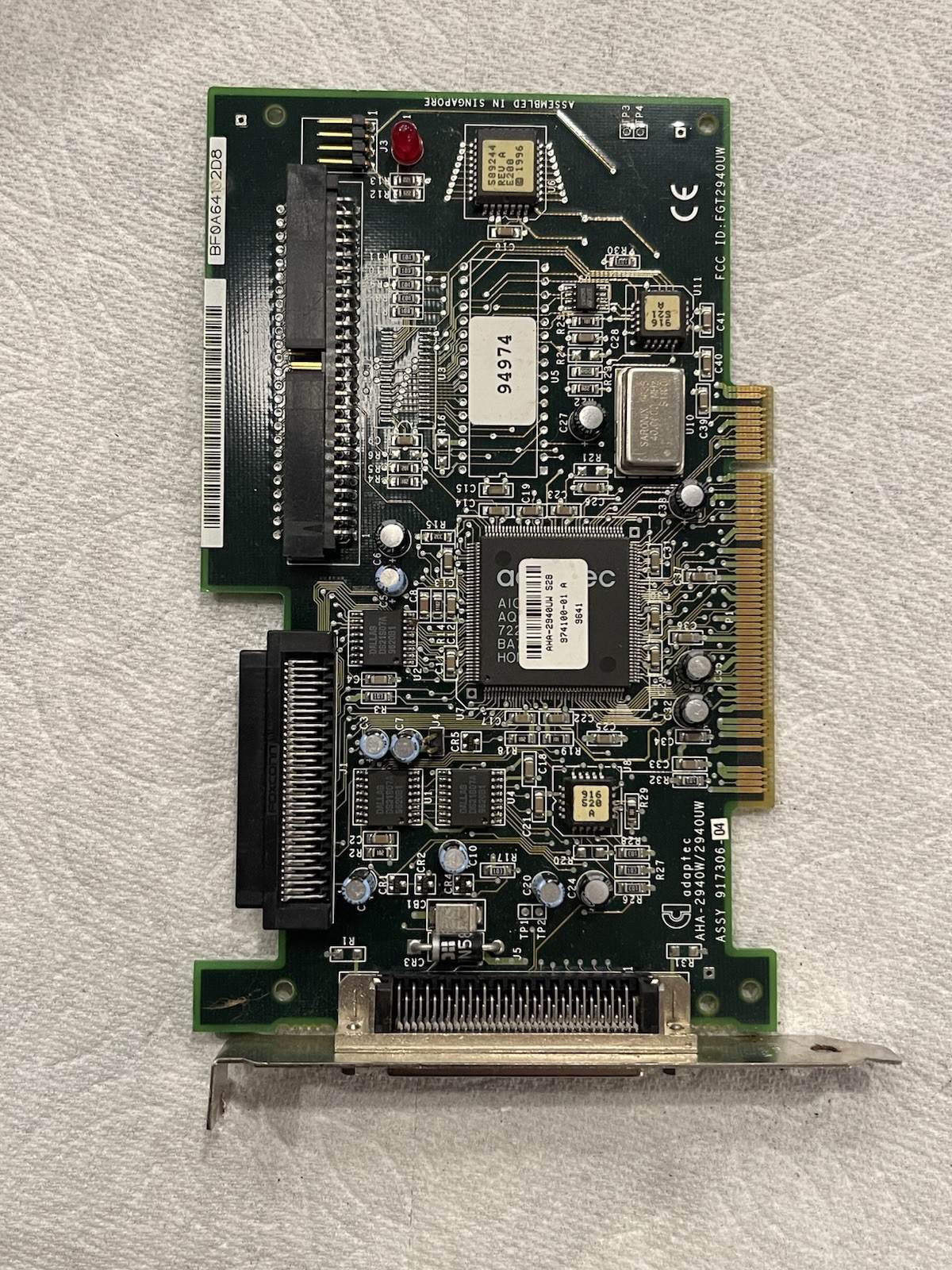 Adaptec AHA-2940W 2940UW Ultra-Wide SCSI PCI Controller Card