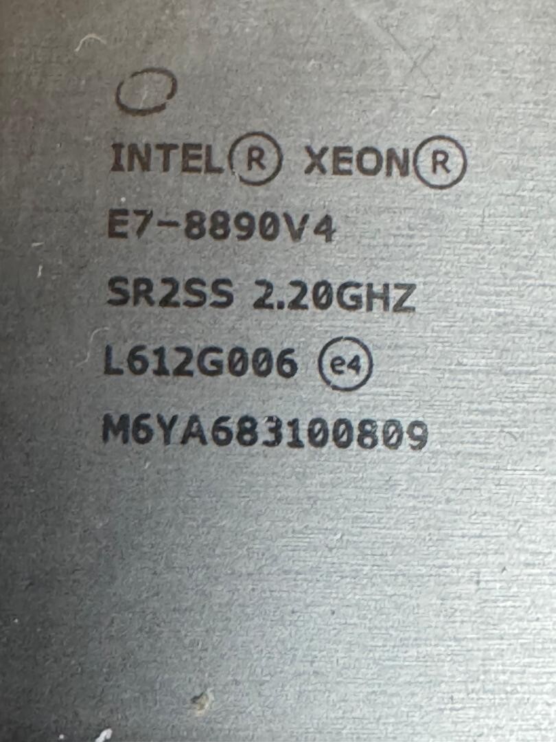 Intel Xeon E7-8890 v4 SR2SS