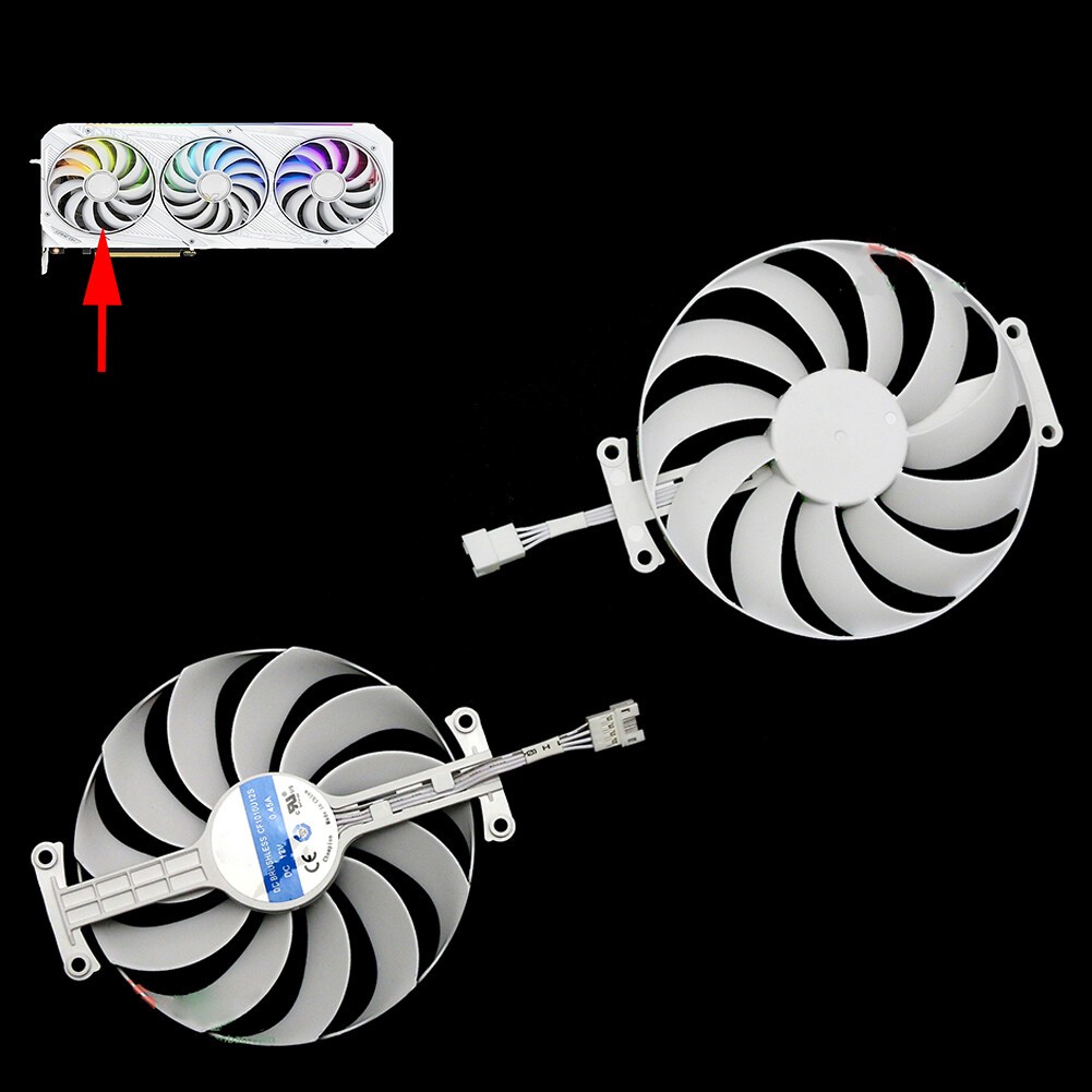 For ASUS ROG RTX3090 3080 Ti 3070 STRIX WHITE Graphics Card Fan CF1010U12S 95mm