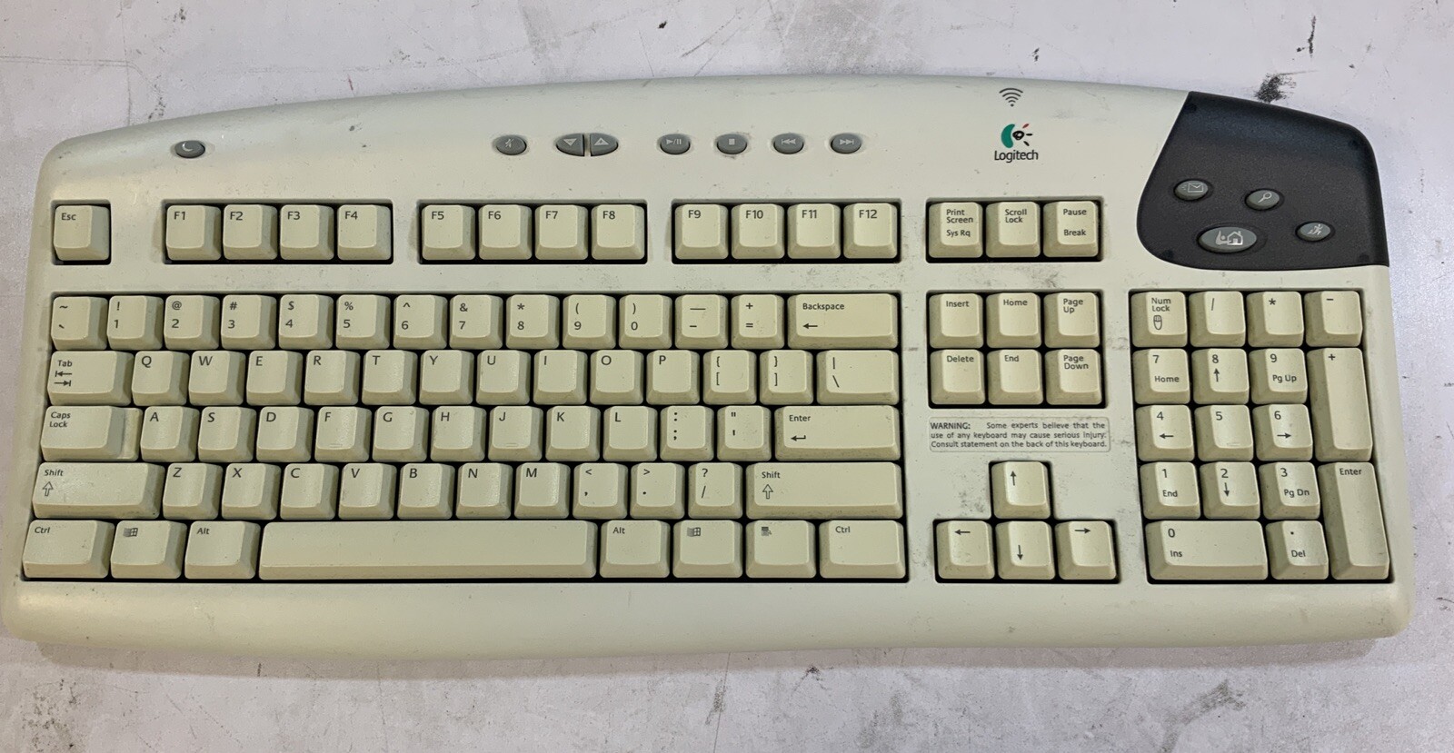 Logitech Internet Keyboard Cordless iTouch Y-RB6 867053-0100 -N5D