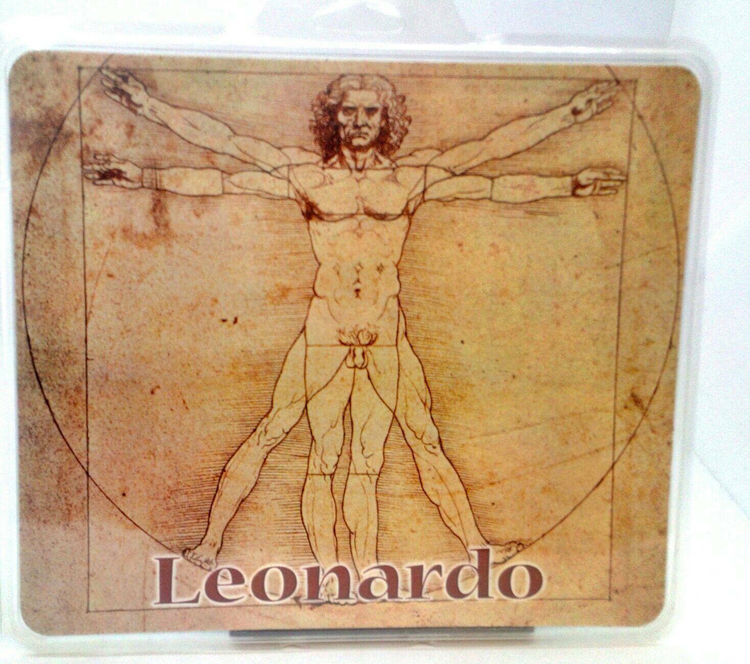 Leonardo da Vinci's Vitruvian Man Computer Mouse Pad, Made in Italy