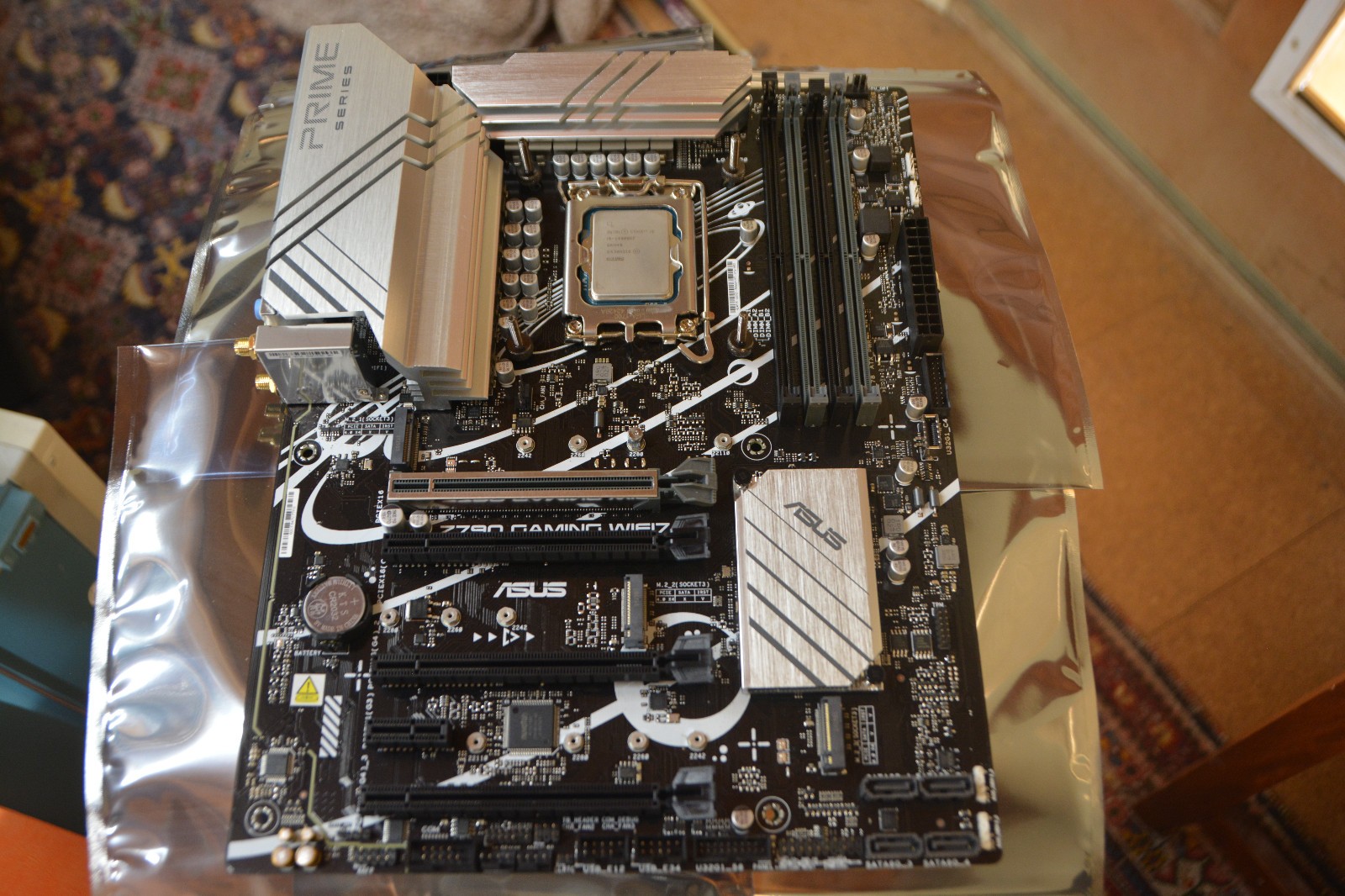 INTEL CORE i9-14900KF WITH MSI Z790 GAMING MB W/WIFI AND I/O SHIELD, MINT