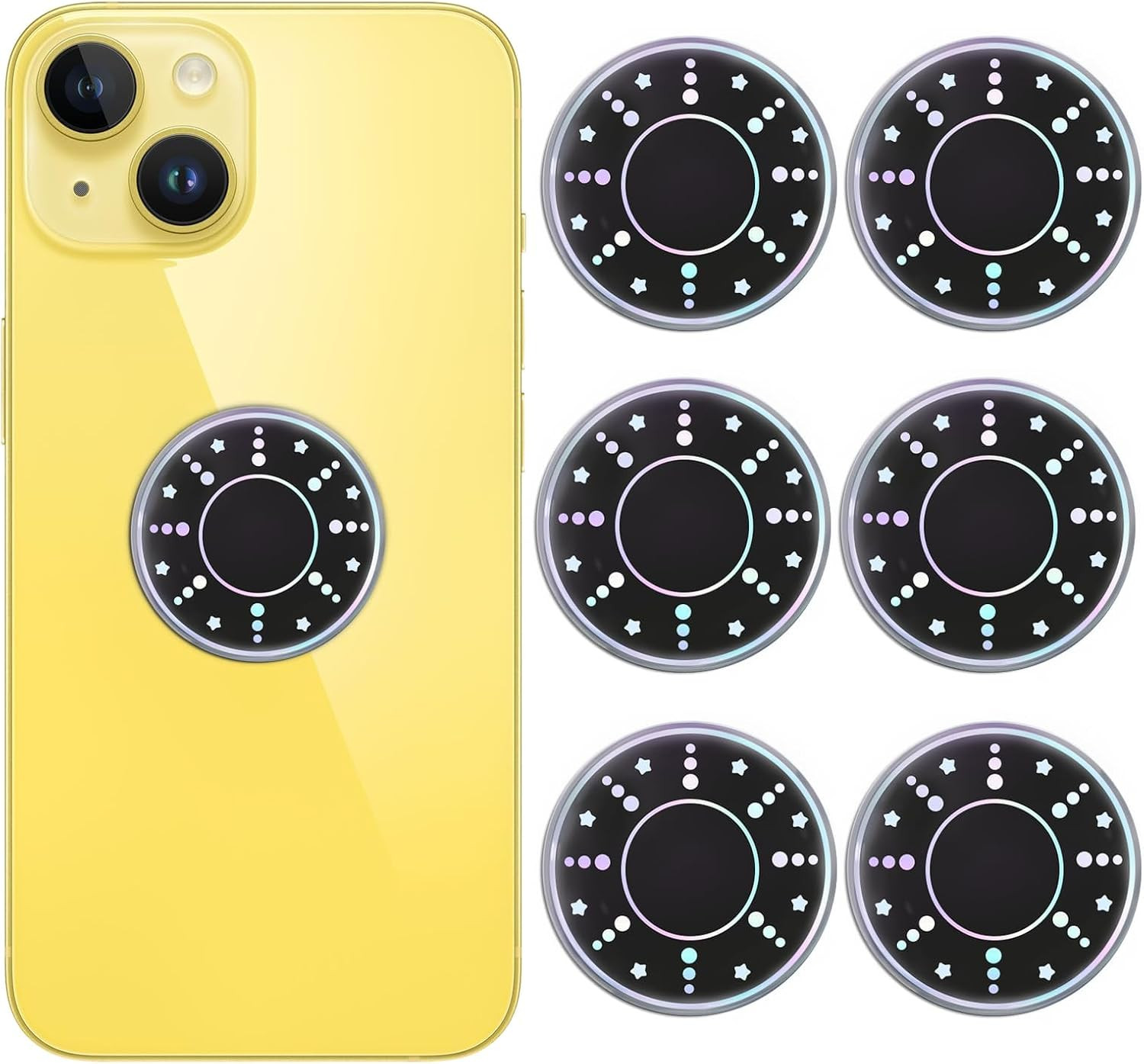 6 Pieces Cell Phone Stickers Blockers Equipment Stickers Devices Accessories for