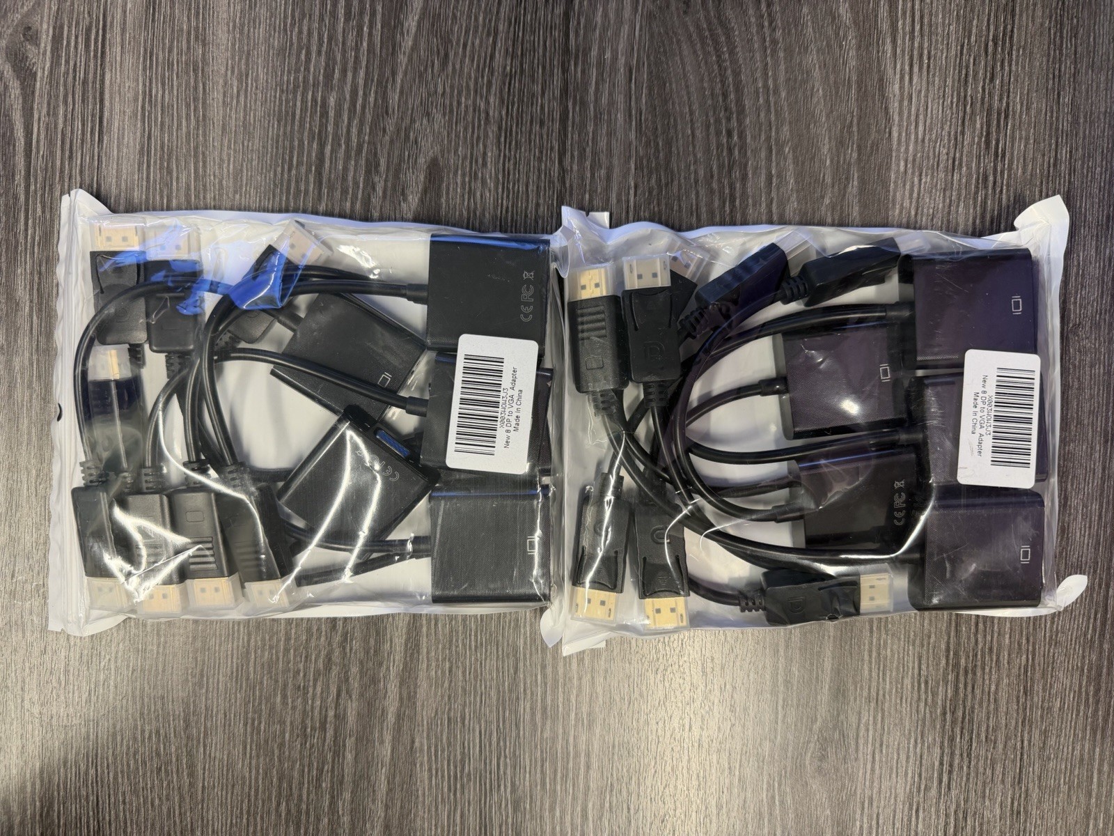 LOT OF 16  NEW DisplayPort DP Male to VGA Male Cable Cord For Lenovo Dell HP