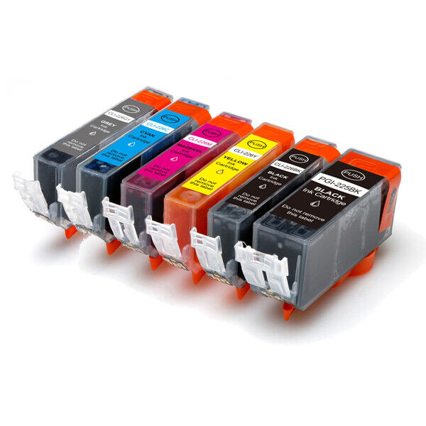Ink Cartridges Value Pack for PGI-225 CLI-226 Canon MG6120 MG6220 MG8120 MG8220