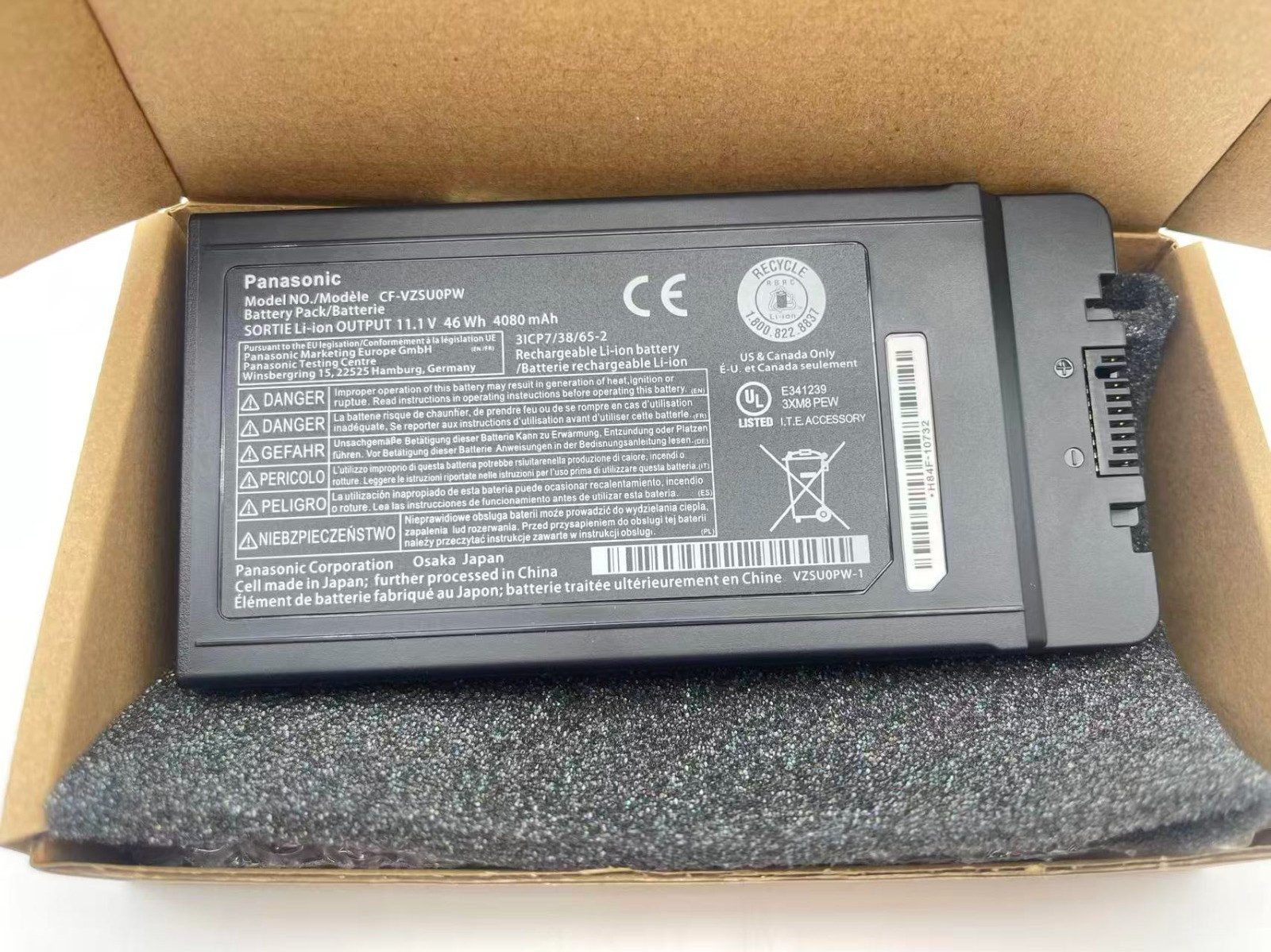 Original CF-VZSU0PW Battery 46Wh for Panasonic Toughbook CF-54 CF-VZSUOLW New