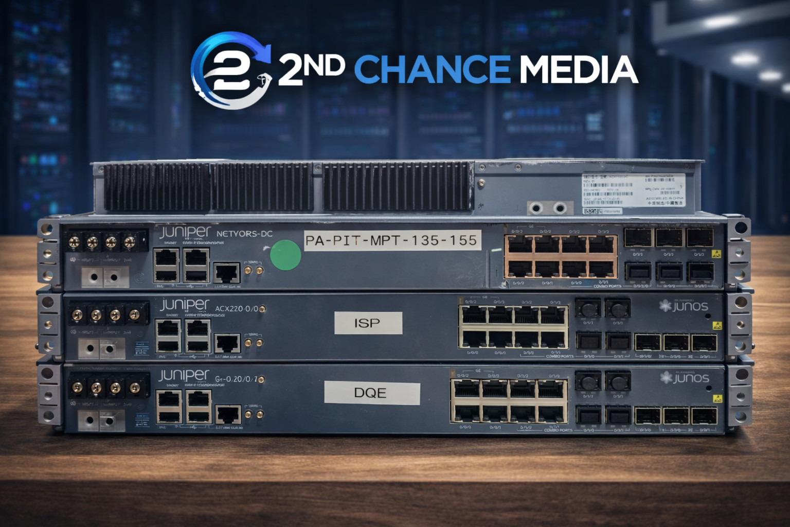 Juniper Networks ACX2200-AC 8-Port Ethernet Router POWER ON See description