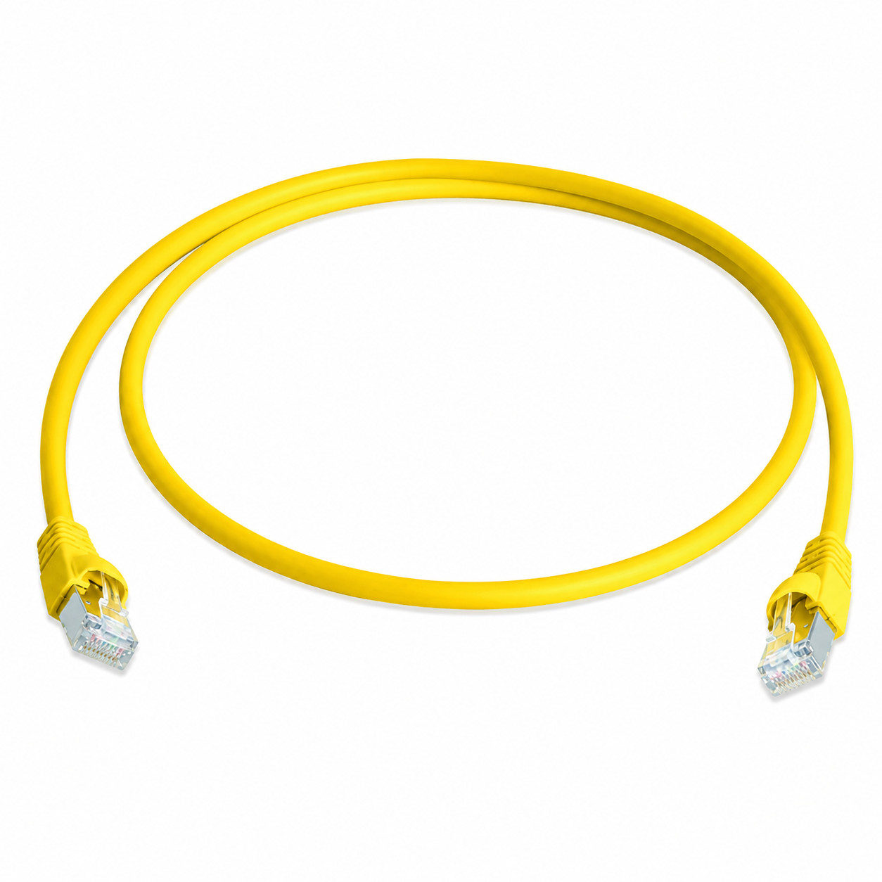Telegärtner 100009133 Cat6A RJ45 S/FTP Shielded LSZH Patch Cable Yellow 50m